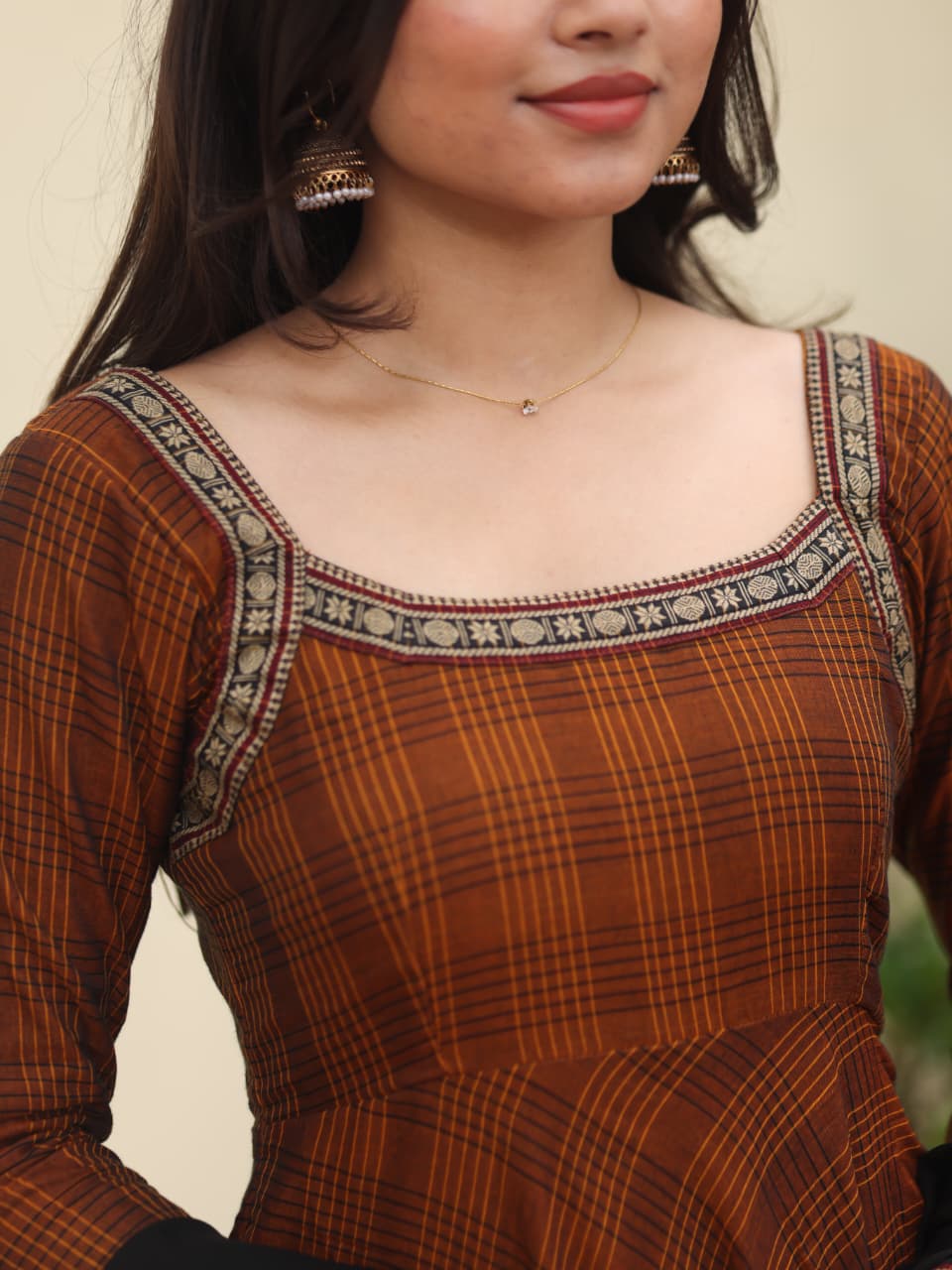 Anbini Pure Handloom Anarkali