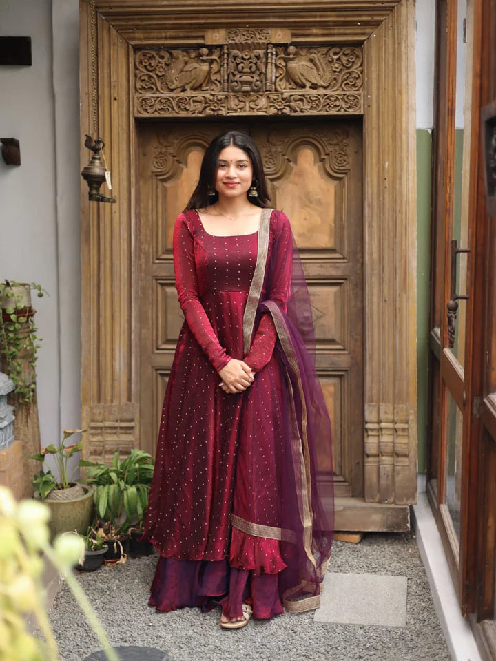 Tanu Series Premium Spacesilk Anarkali