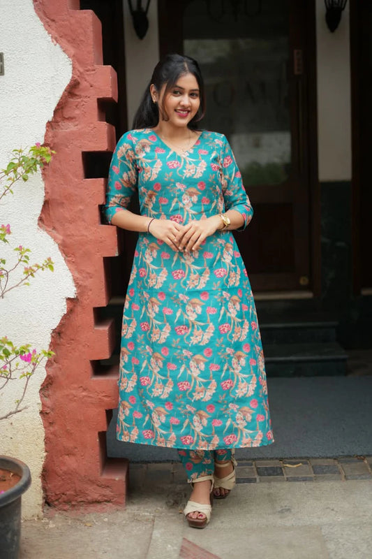 Reena Linen Kurti Set
