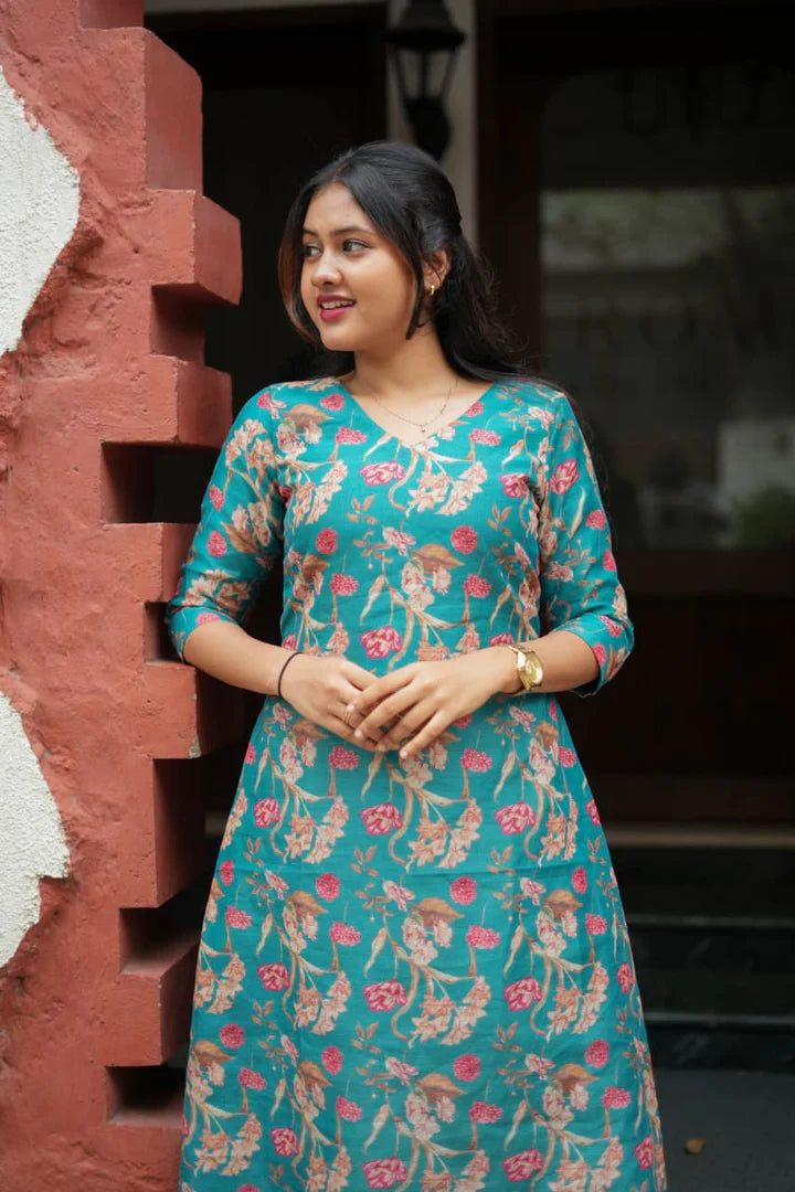 Reena Linen Kurti Set