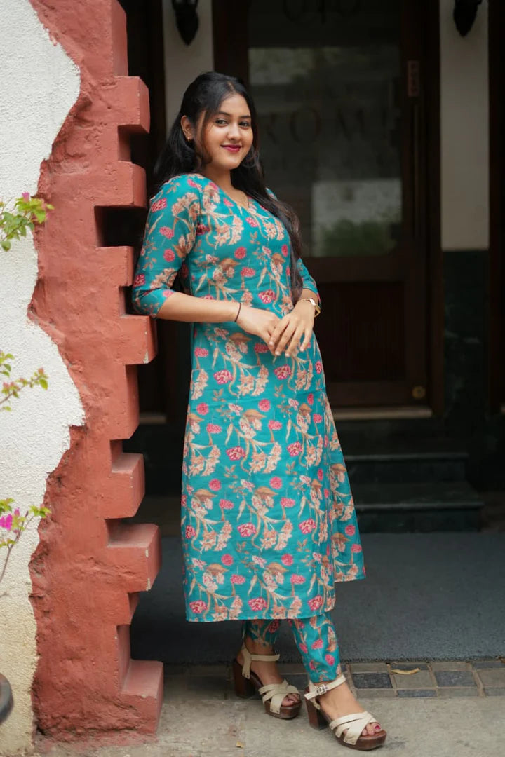Reena Linen Kurti Set