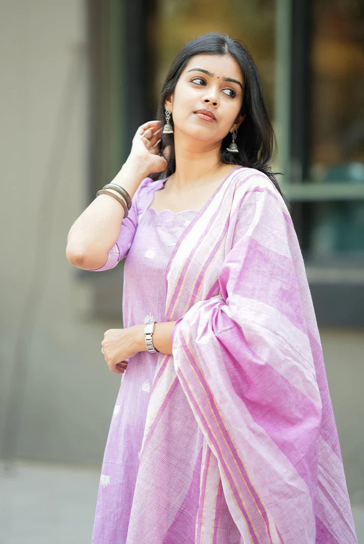 ZIVA -  Luxury handcrafted cotton kurti set