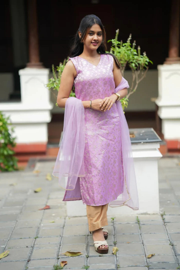 Vithya Series Premium Banaras Kurti