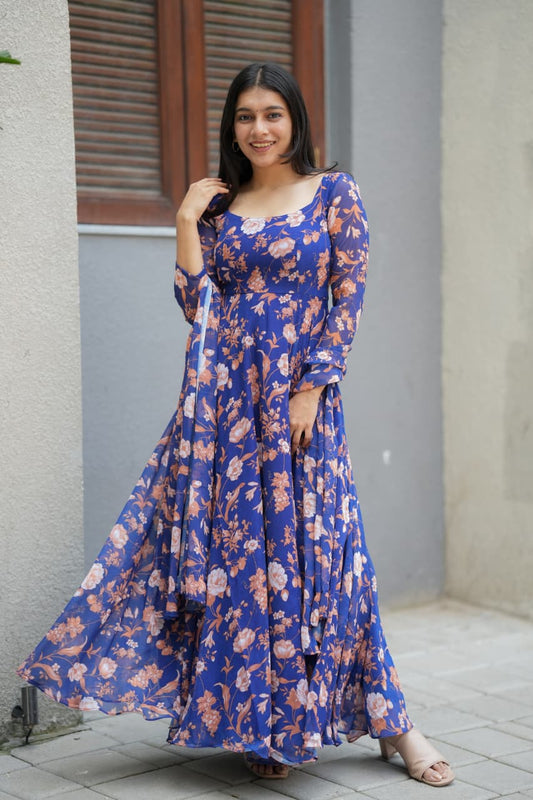 Aarvi Premium Georgette Anarkali
