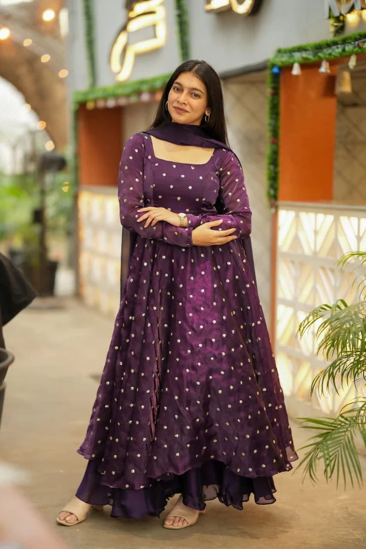 Tanu Premium Spacesilk Anarkali