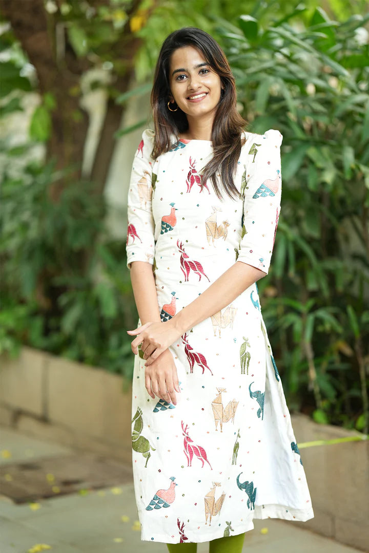 SAANVI - DESIGNER COTTON DRESS