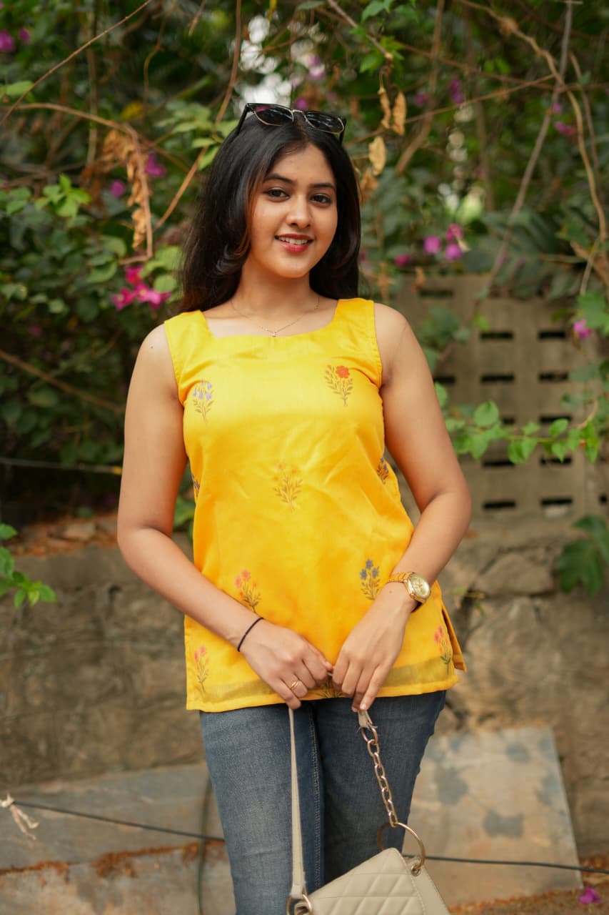 Sherin Series Linen jean Top