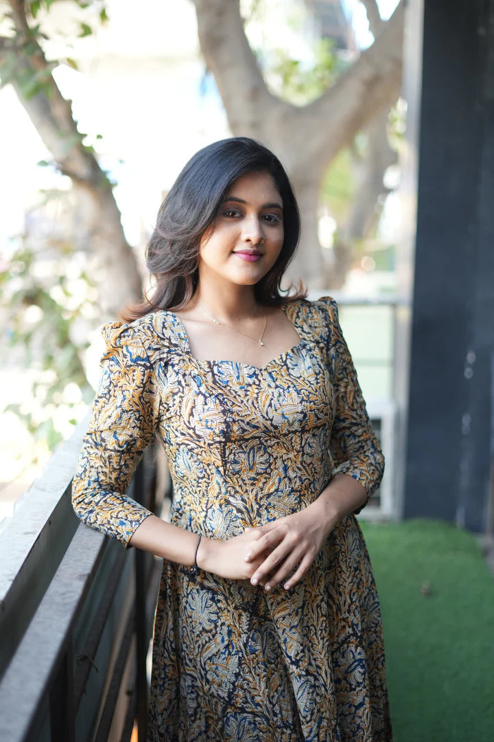 Leela - Simple and Elegant Kalamkari Anarkali