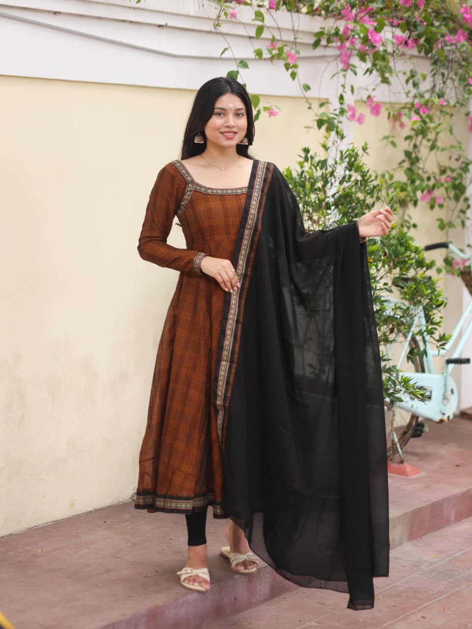 Anbini Pure Handloom Anarkali