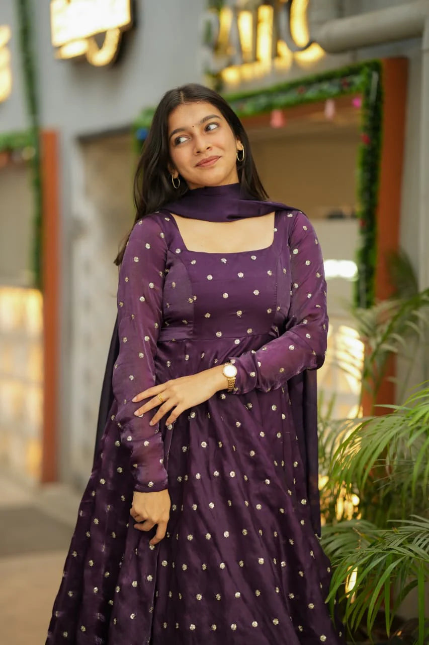 Tanu Premium Spacesilk Anarkali