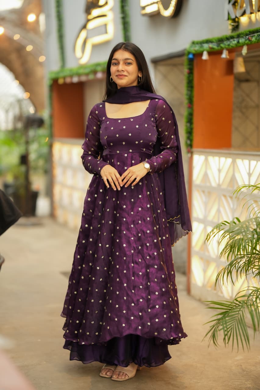 Tanu Premium Spacesilk Anarkali