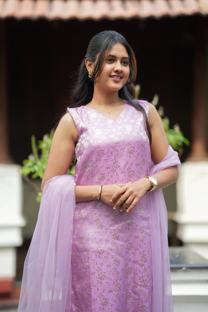 Vithya Series Premium Banaras Kurti