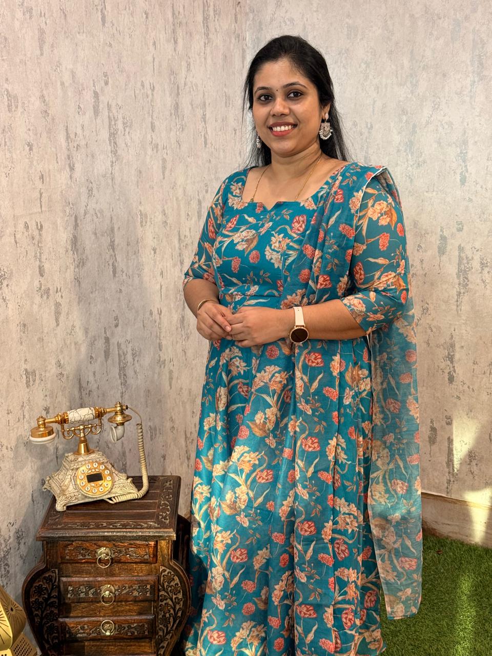 Aarvi Series - Premium Floral Anarkali