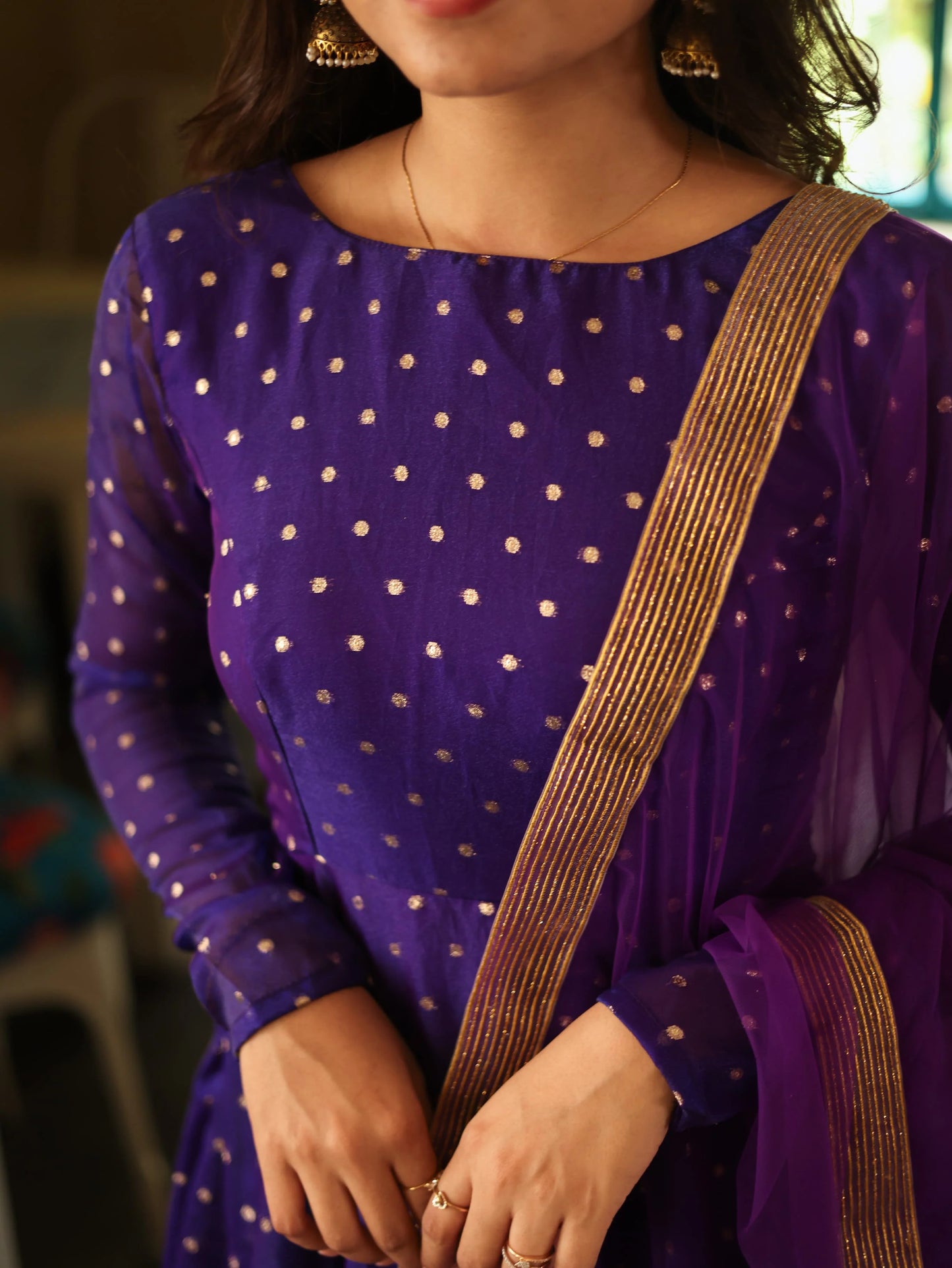 Tanu Series Elegant Butti Organza Anarkali