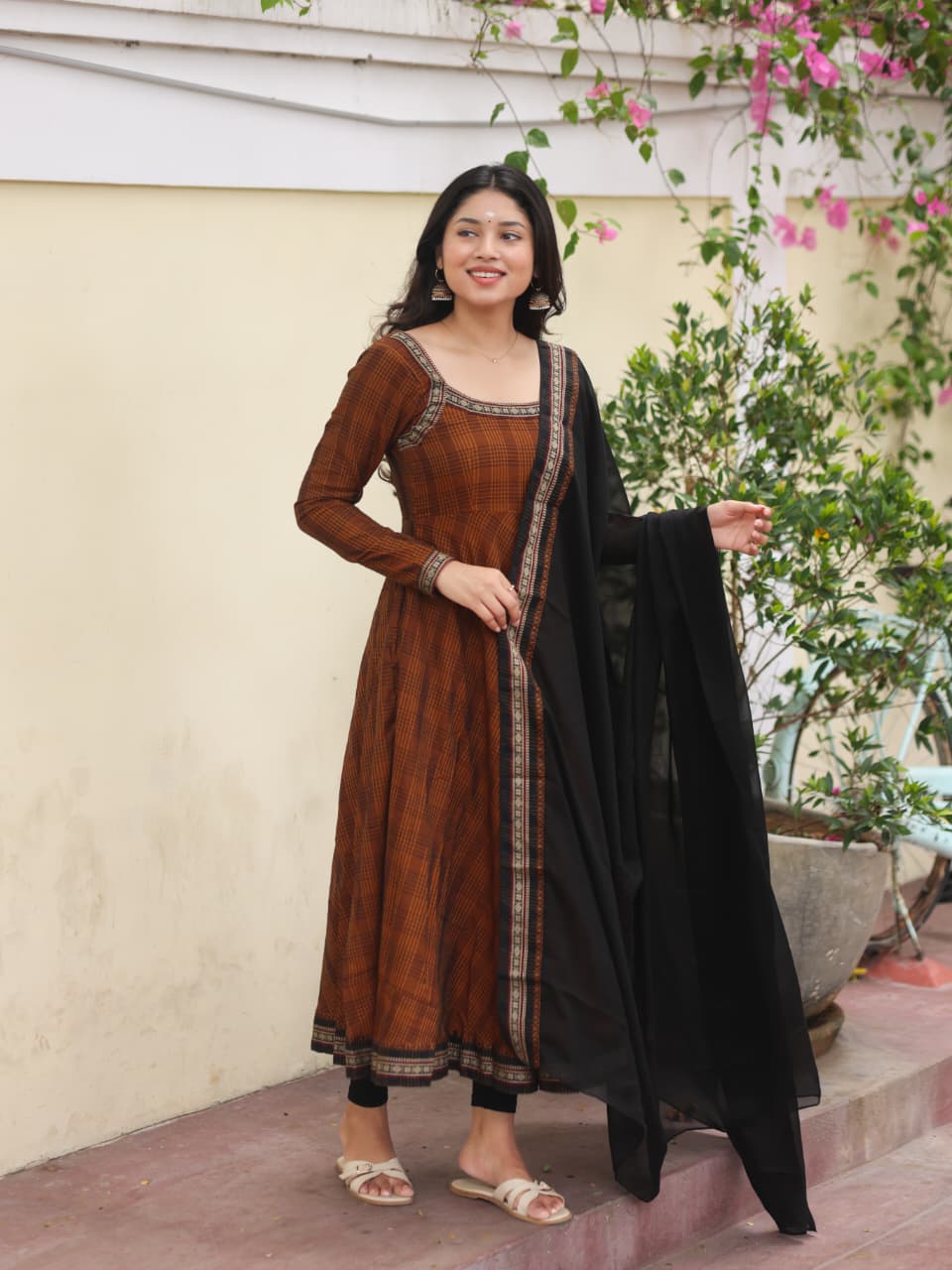 Anbini Pure Handloom Anarkali