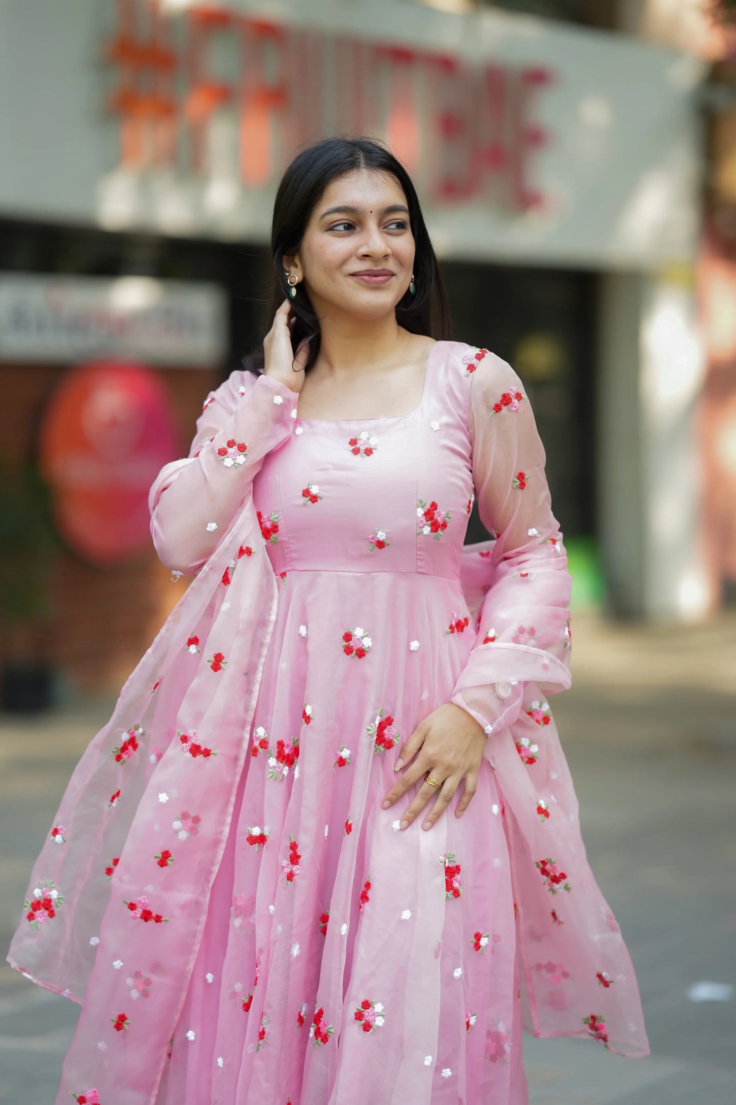 Ananya Premium Organza Anarkali