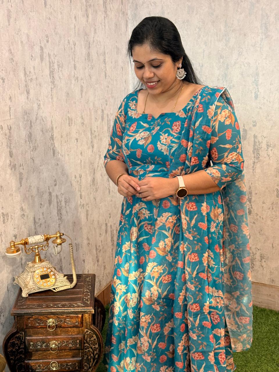 Aarvi Series - Premium Floral Anarkali
