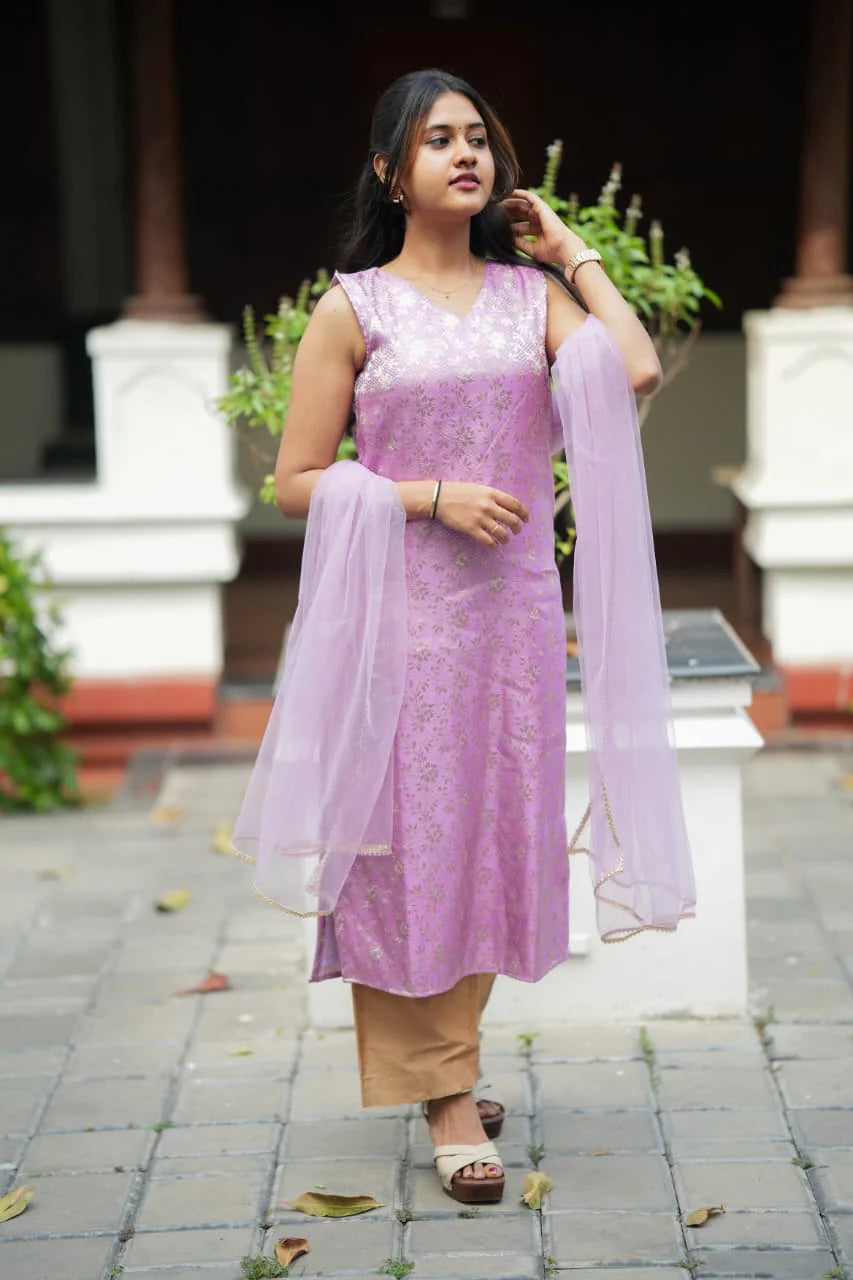 Vithya Series Premium Banaras Kurti