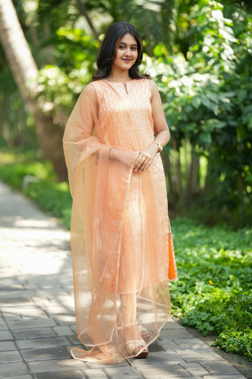 Vithya Series Premium Banaras kurti