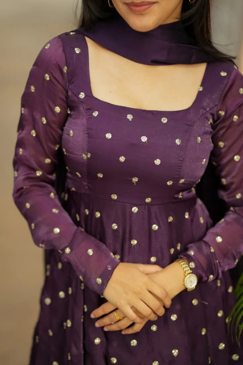 Tanu Premium Spacesilk Anarkali