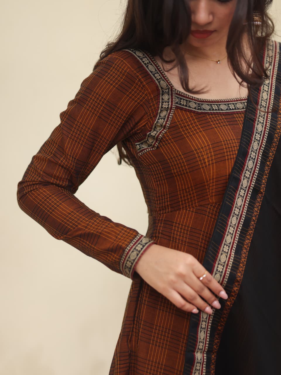 Anbini Pure Handloom Anarkali