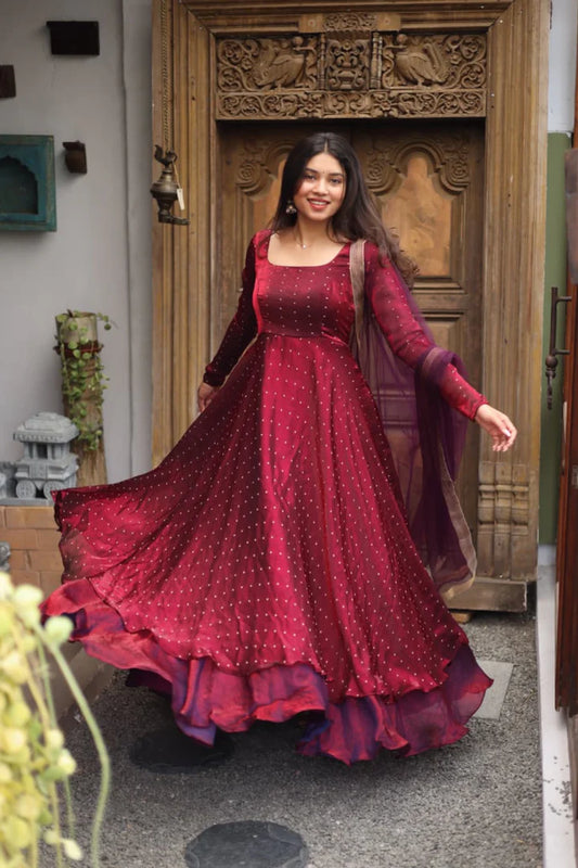Tanu Series Premium Spacesilk Anarkali
