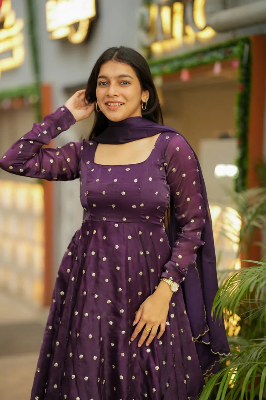 Tanu Premium Spacesilk Anarkali