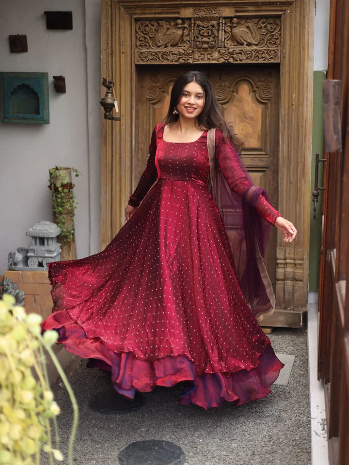 Tanu Series Premium Spacesilk Anarkali