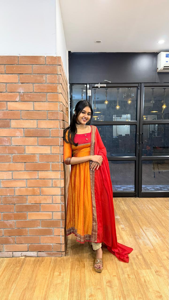 DD981 - Thulasi Premium Handloom Cotton Anarkali